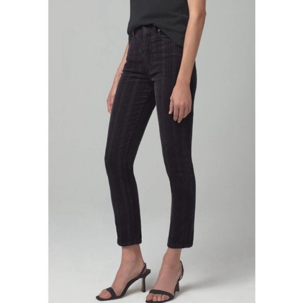 Citizens of humanity olivia high rise slim ankle corduroy